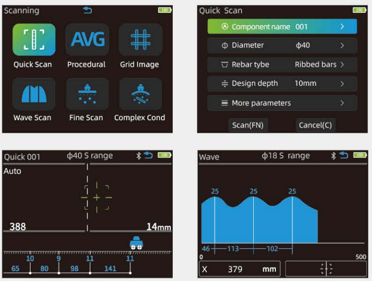RS350 Intergrated Rebar Scanner